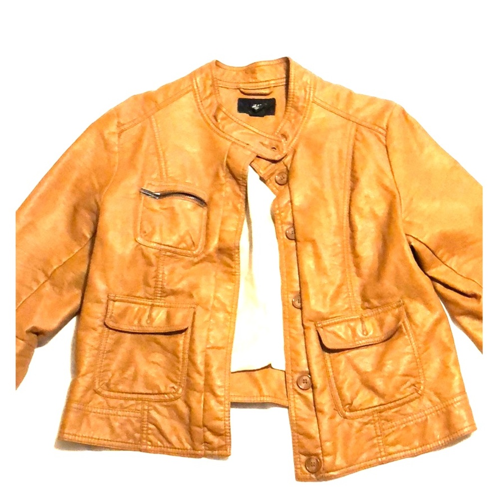 Camel biker jacket!